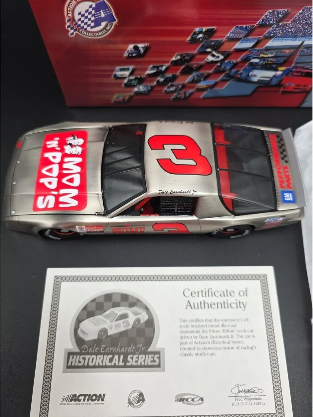 Dale Earnhardt Jr #3 Prime Sirloin 1/24 Chevy Camaro Historical Series Car
